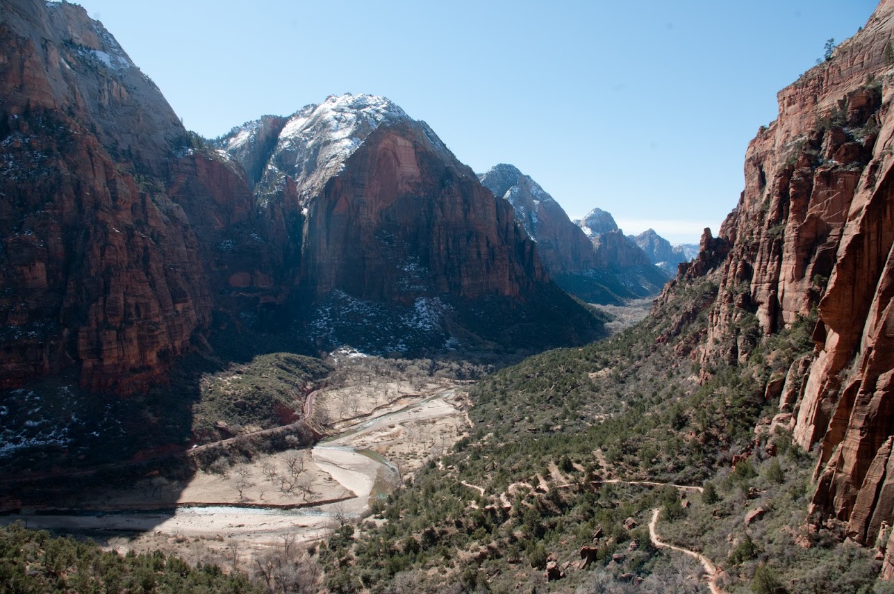 Zion – View from half way up Angel’s Landing