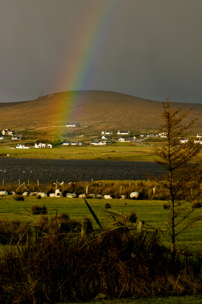 Rainbow over Achill Island, Eire