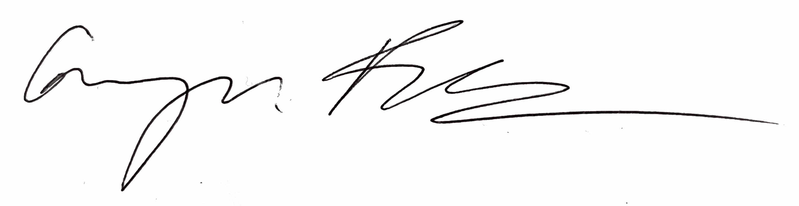 Signature of Gwyn Fisher